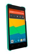 Bq Cristal - Con tapa trasera para teléfono móvil - policarbonato - verde - para Aquaris E4